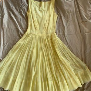 Yellow Chiffon Dress